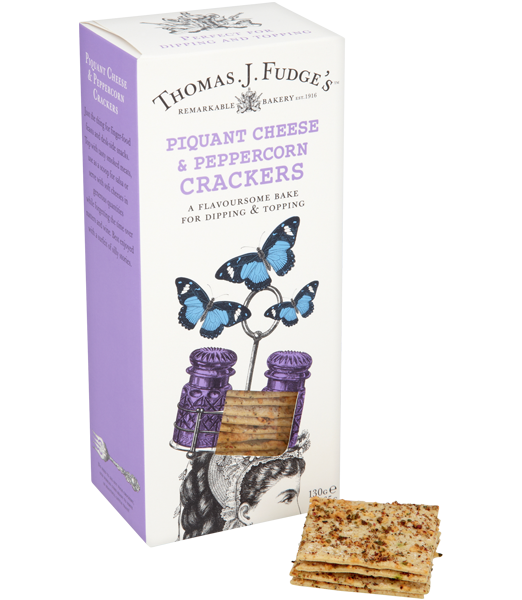 Piquant Cheese & Peppercorn Crackers