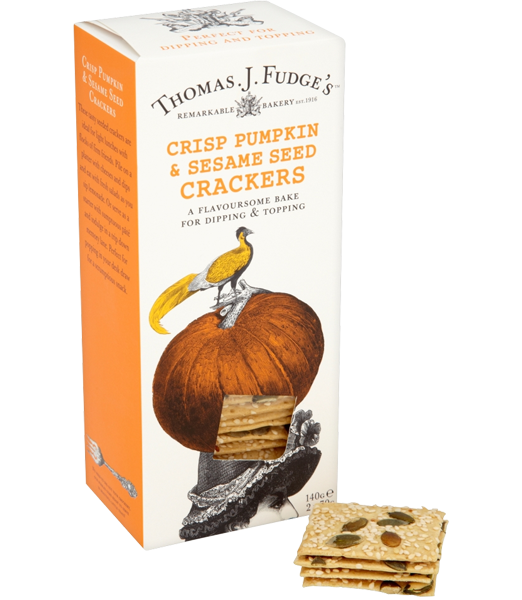 Crisp Pumpkin & Sesame Seed Crackers